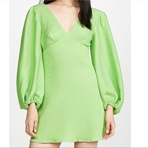 STAUD green Keshi dress size S - worn once!